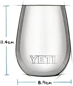 imageYETI Rambler 10 oz Wine Tumbler Vacuum Insulated Stainless Steel with MagSlider Lid SeafoamCharcoal