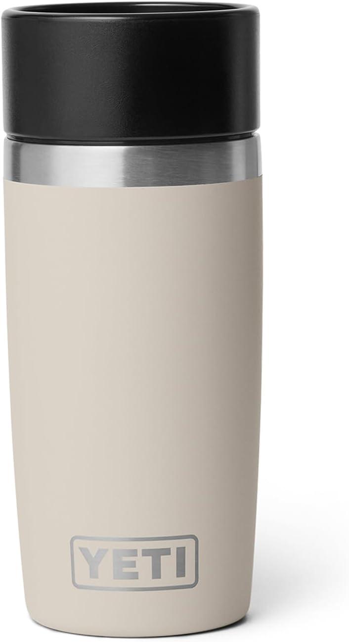 imageYETI Rambler 12 oz Travel Bottle Stainless Steel Vacuum Insulated with Leakproof Commuter Cap Black Forest GreenCape Taupe