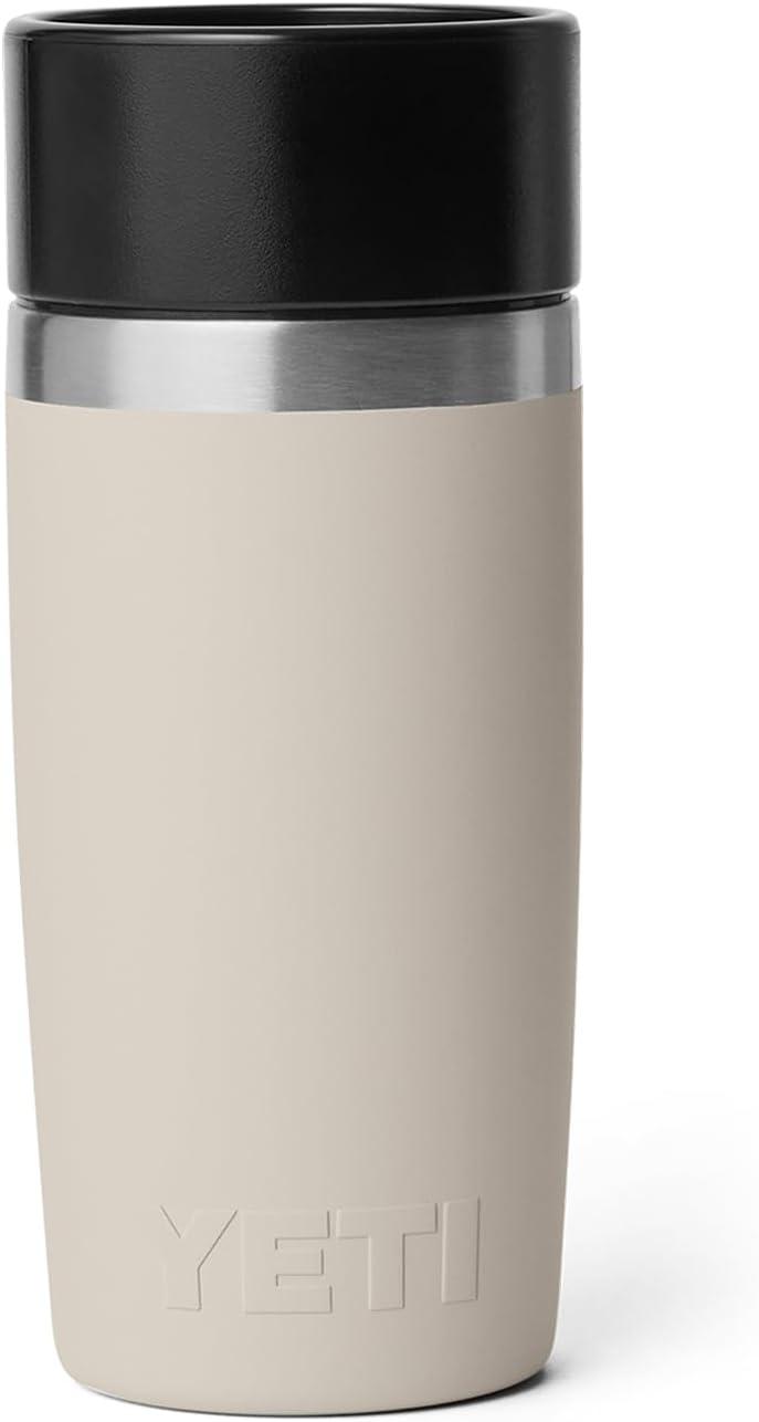 imageYETI Rambler 12 oz Travel Bottle Stainless Steel Vacuum Insulated with Leakproof Commuter Cap Black Forest GreenCape Taupe