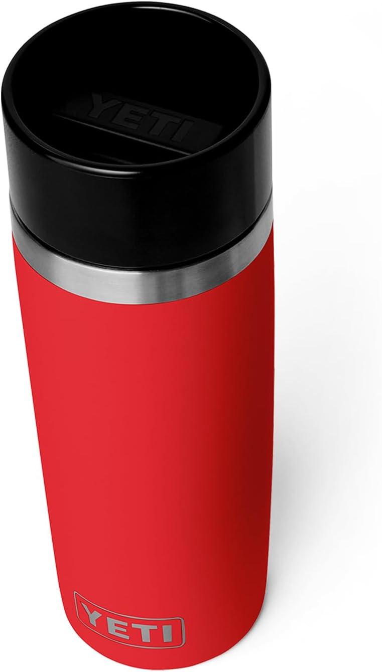 imageYETI Rambler 12 oz Travel Bottle Stainless Steel Vacuum Insulated with Leakproof Commuter Cap Black Forest GreenRescue Red