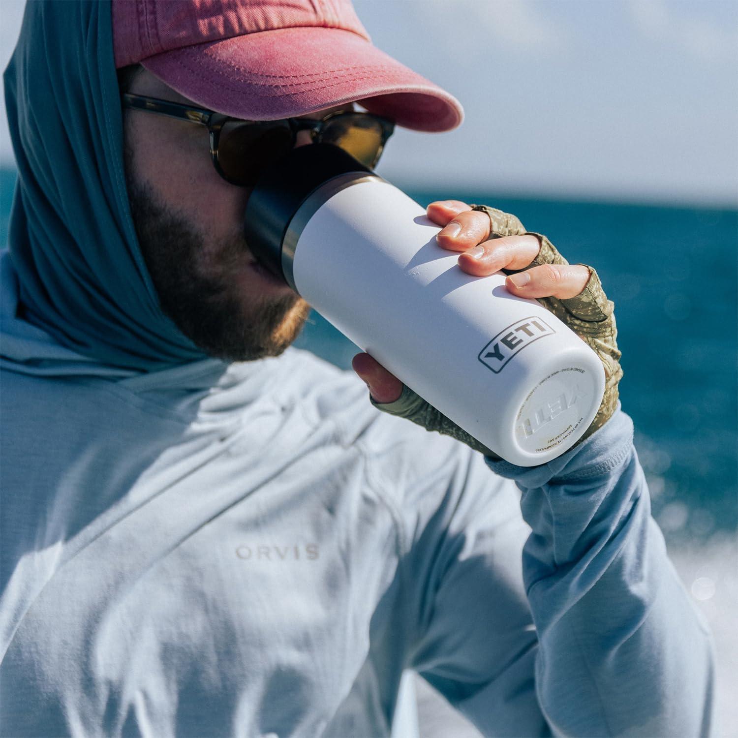 imageYETI Rambler 12 oz Travel Bottle Stainless Steel Vacuum Insulated with Leakproof Commuter Cap Black Forest GreenRescue Red