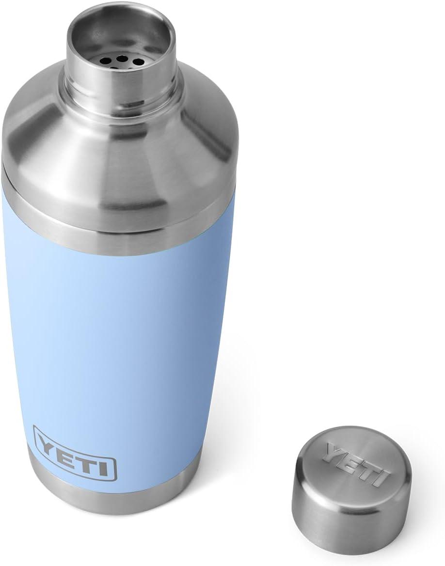 imageYETI Rambler 20 oz Cocktail Shaker Stainless Steel Vacuum Insulated Black Forest GreenBig Sky Blue