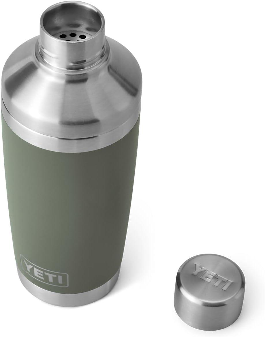 imageYETI Rambler 20 oz Cocktail Shaker Stainless Steel Vacuum Insulated Black Forest GreenCamp Green