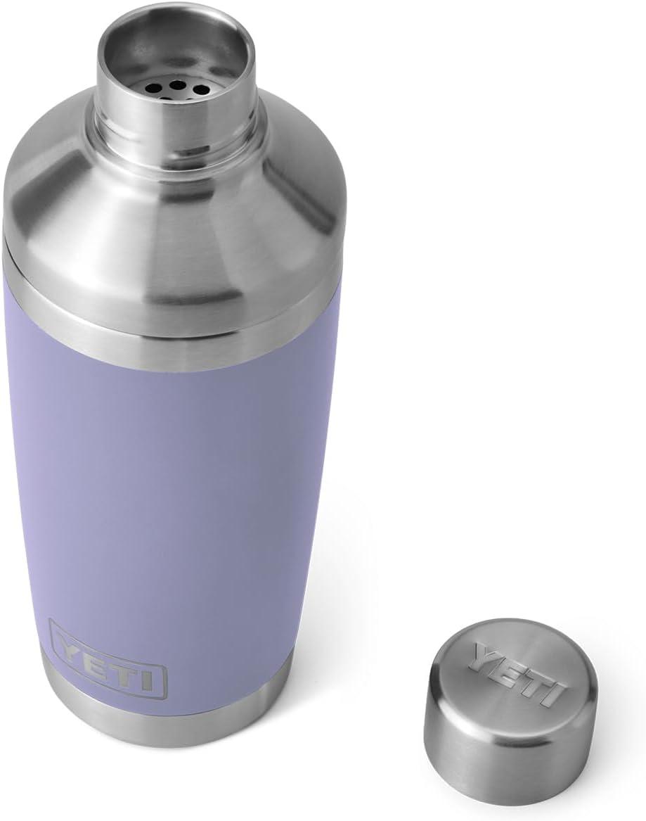 imageYETI Rambler 20 oz Cocktail Shaker Stainless Steel Vacuum Insulated Black Forest GreenCosmic Lilac