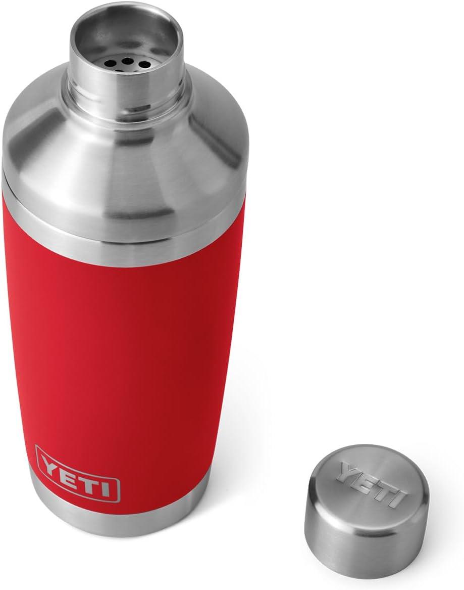 imageYETI Rambler 20 oz Cocktail Shaker Stainless Steel Vacuum Insulated Black Forest GreenRescue Red