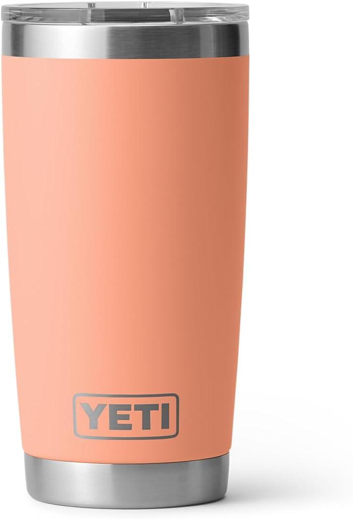 imageYETI Rambler 20 oz Stainless Steel Vacuum Insulated Tumbler wMagSlider LidLow Country Peach
