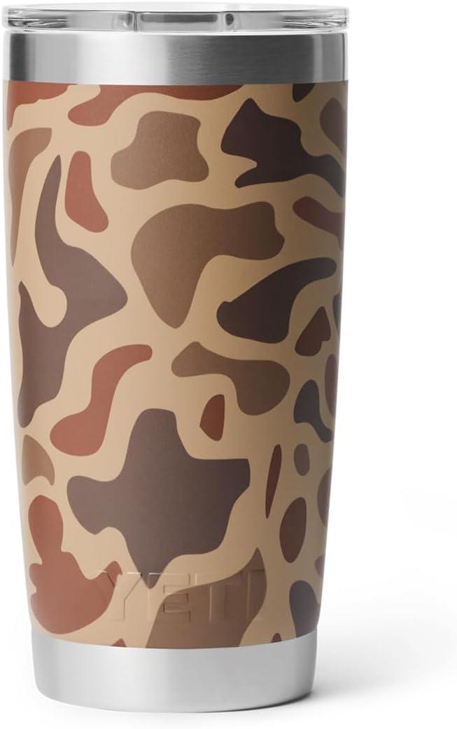 imageYETI Rambler 20 oz Stainless Steel Vacuum Insulated Tumbler wMagSlider LidWetlands Camo
