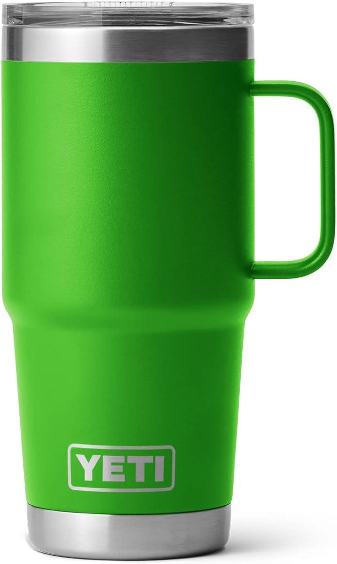 imageYETI Rambler 20 oz Travel Mug Stainless Steel Vacuum Insulated with Stronghold LidCanopy Green