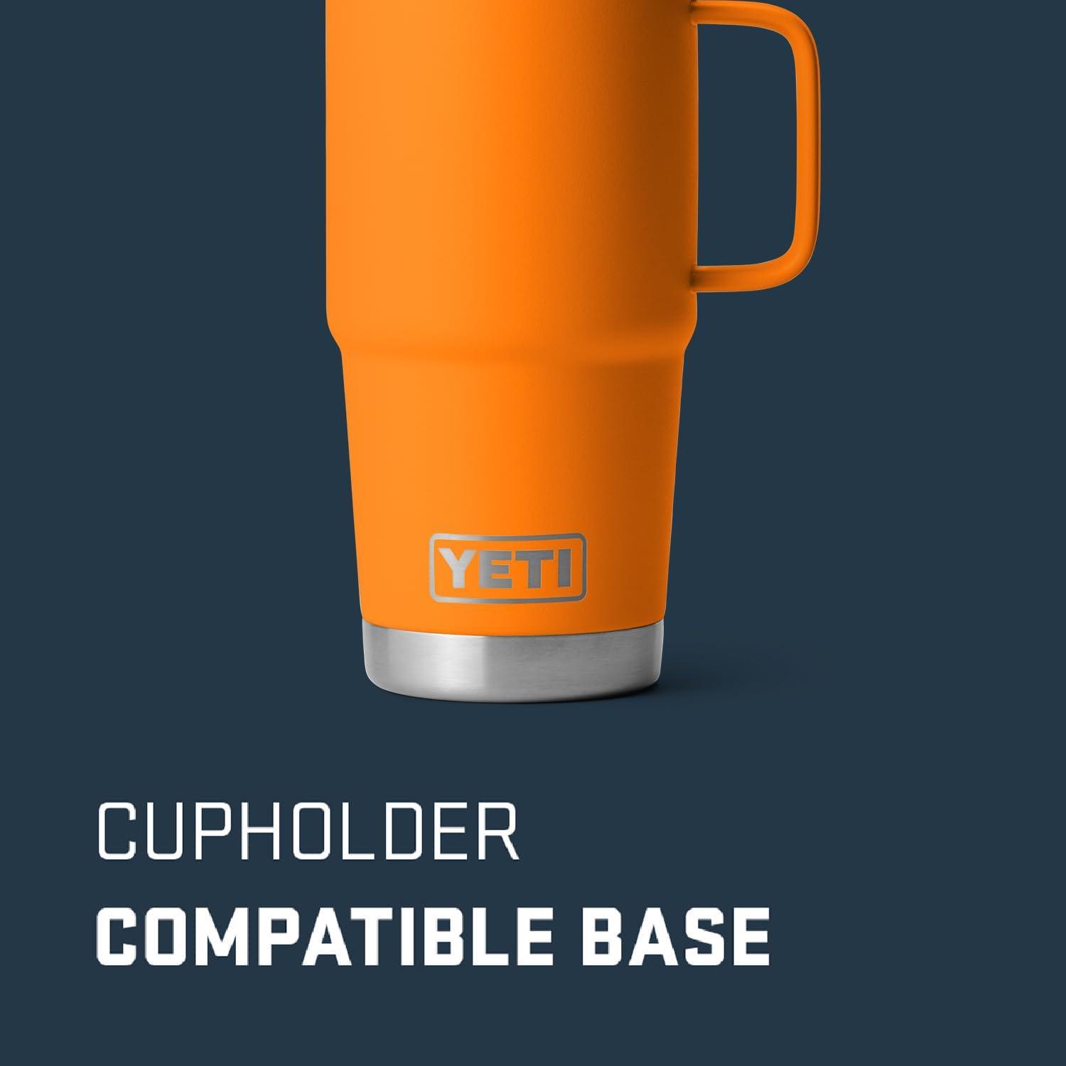 imageYETI Rambler 20 oz Travel Mug Stainless Steel Vacuum Insulated with Stronghold LidKing Crab