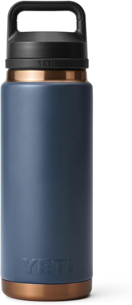 imageYETI Rambler 26 oz Bottle Vacuum Insulated Leakproof Stainless Steel with Chug CapFolds of Honor Navy