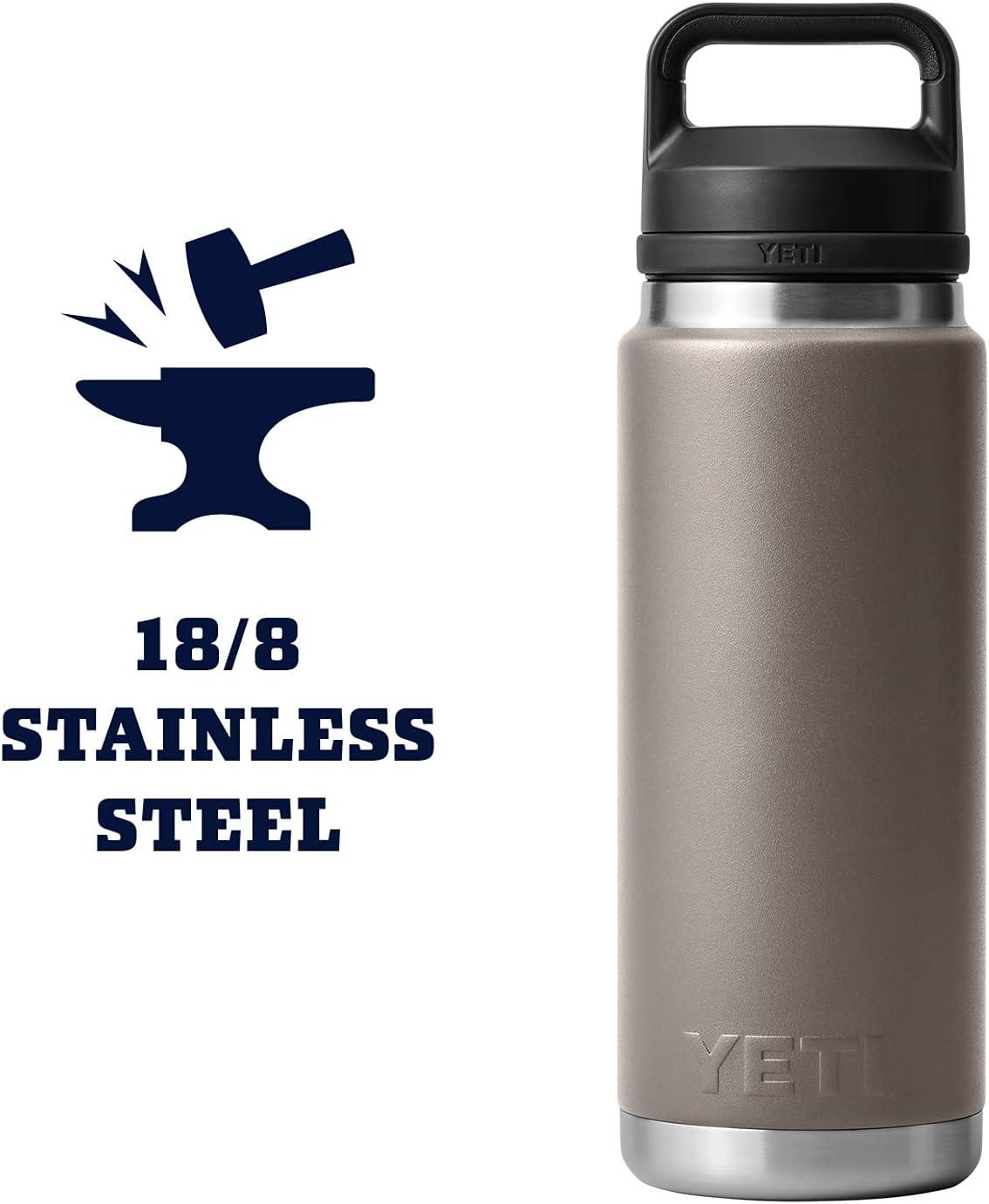 imageYETI Rambler 26 oz Bottle Vacuum Insulated Leakproof Stainless Steel with Chug CapSharptail Taupe