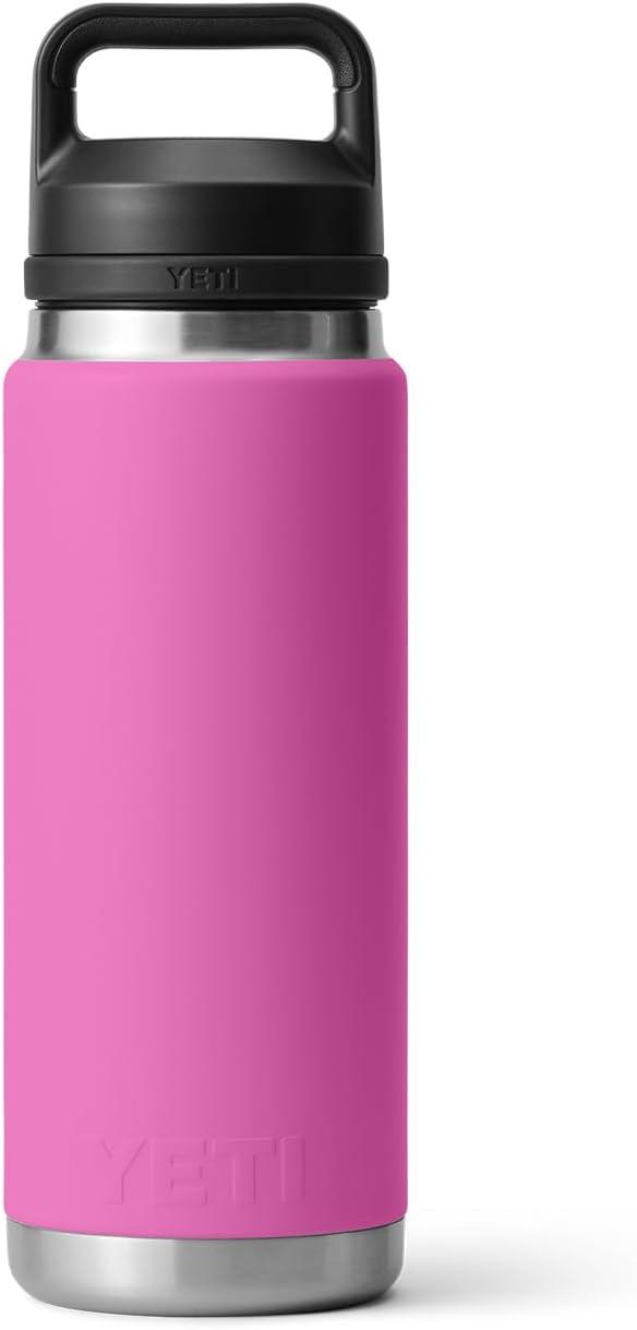 imageYETI Rambler 26 oz Bottle Vacuum Insulated Leakproof Stainless Steel with Chug CapWildflower Fuchsia