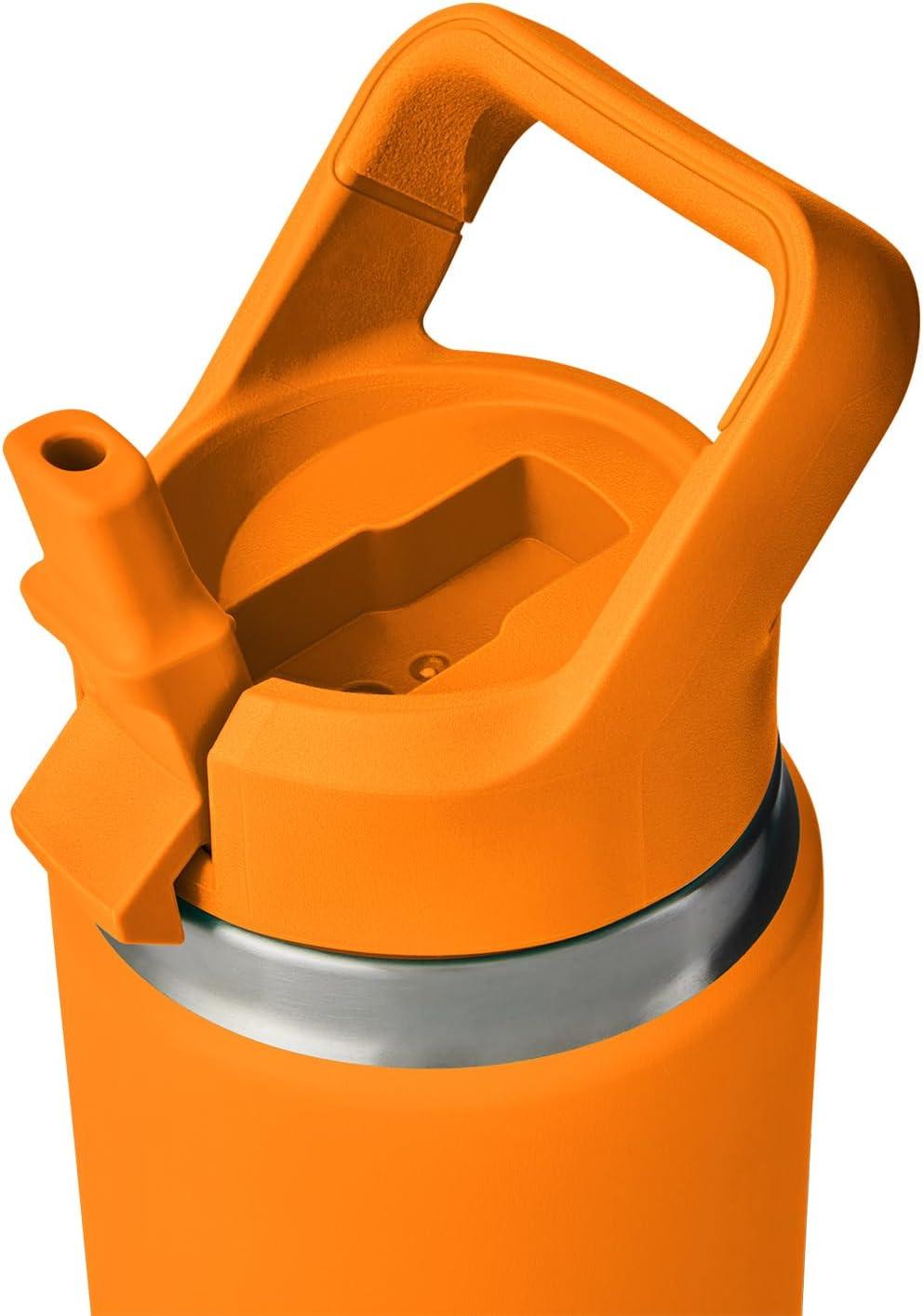 imageYETI Rambler 26 oz Bottle Vacuum Insulated Stainless Steel with Color Matching Straw CapKing Crab