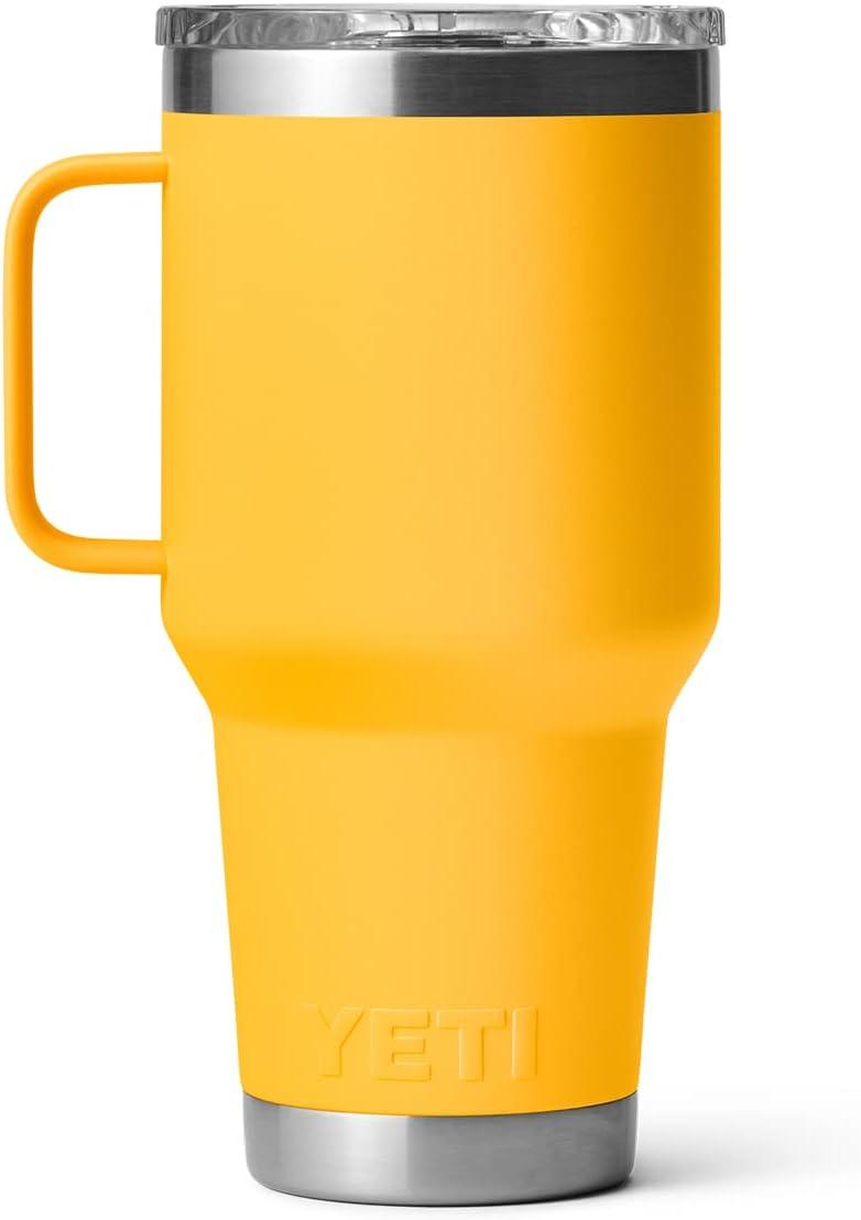 imageYETI Rambler 30 oz Travel Mug Stainless Steel Vacuum Insulated with Stronghold LidAlpine Yellow