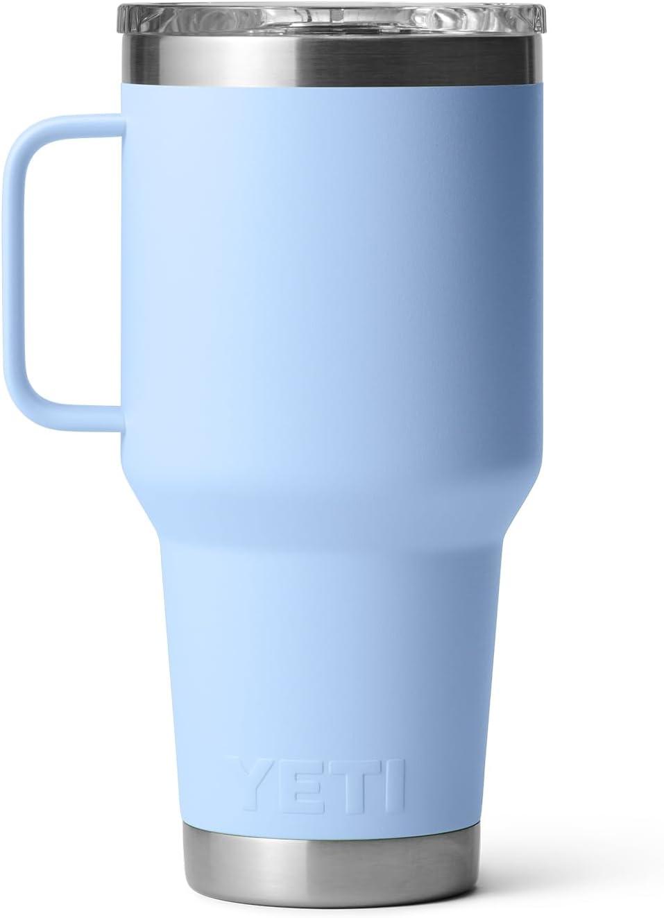 imageYETI Rambler 30 oz Travel Mug Stainless Steel Vacuum Insulated with Stronghold LidBig Sky Blue