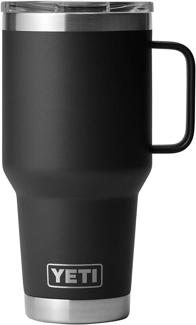 imageYETI Rambler 30 oz Travel Mug Stainless Steel Vacuum Insulated with Stronghold LidBlack