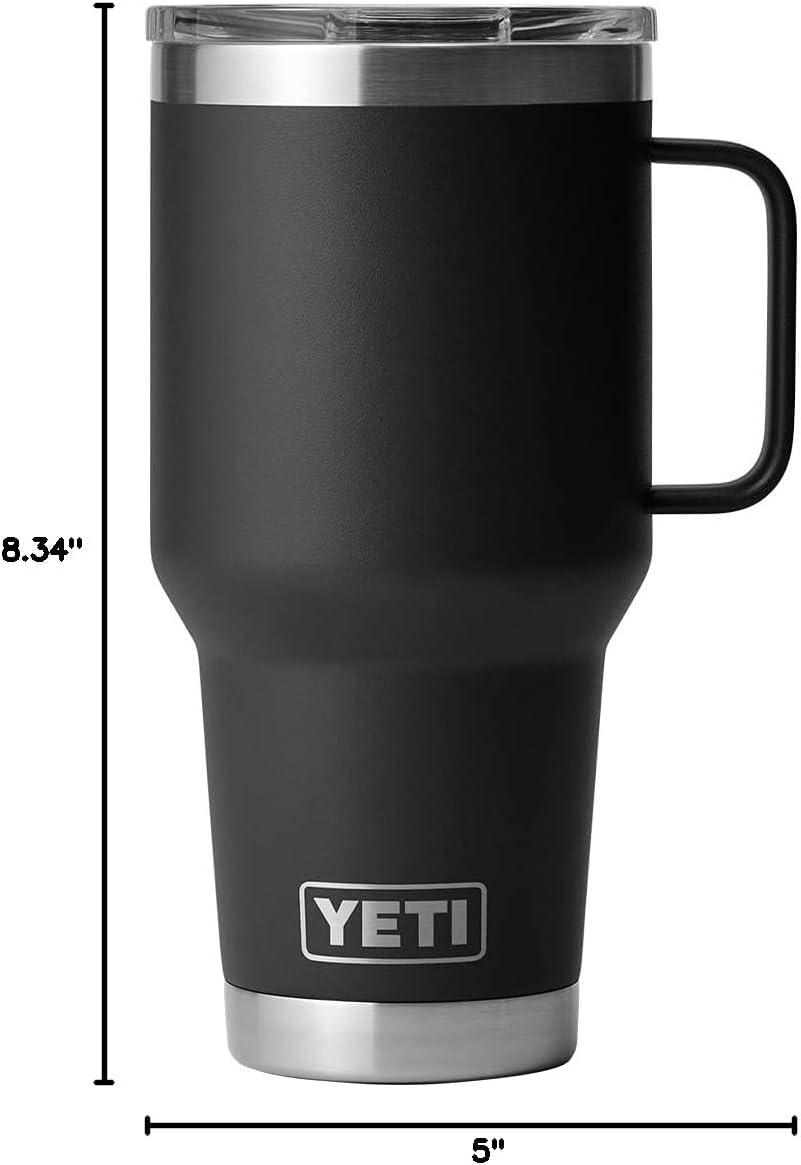 imageYETI Rambler 30 oz Travel Mug Stainless Steel Vacuum Insulated with Stronghold LidBlack