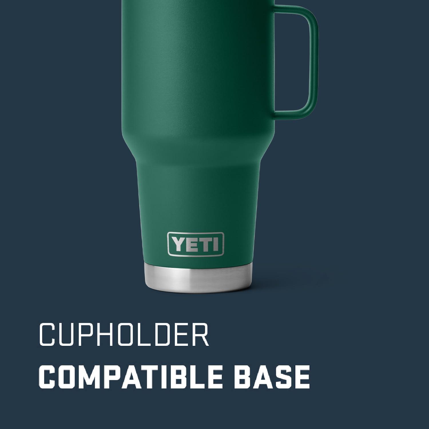 imageYETI Rambler 30 oz Travel Mug Stainless Steel Vacuum Insulated with Stronghold LidBlack Forest Green