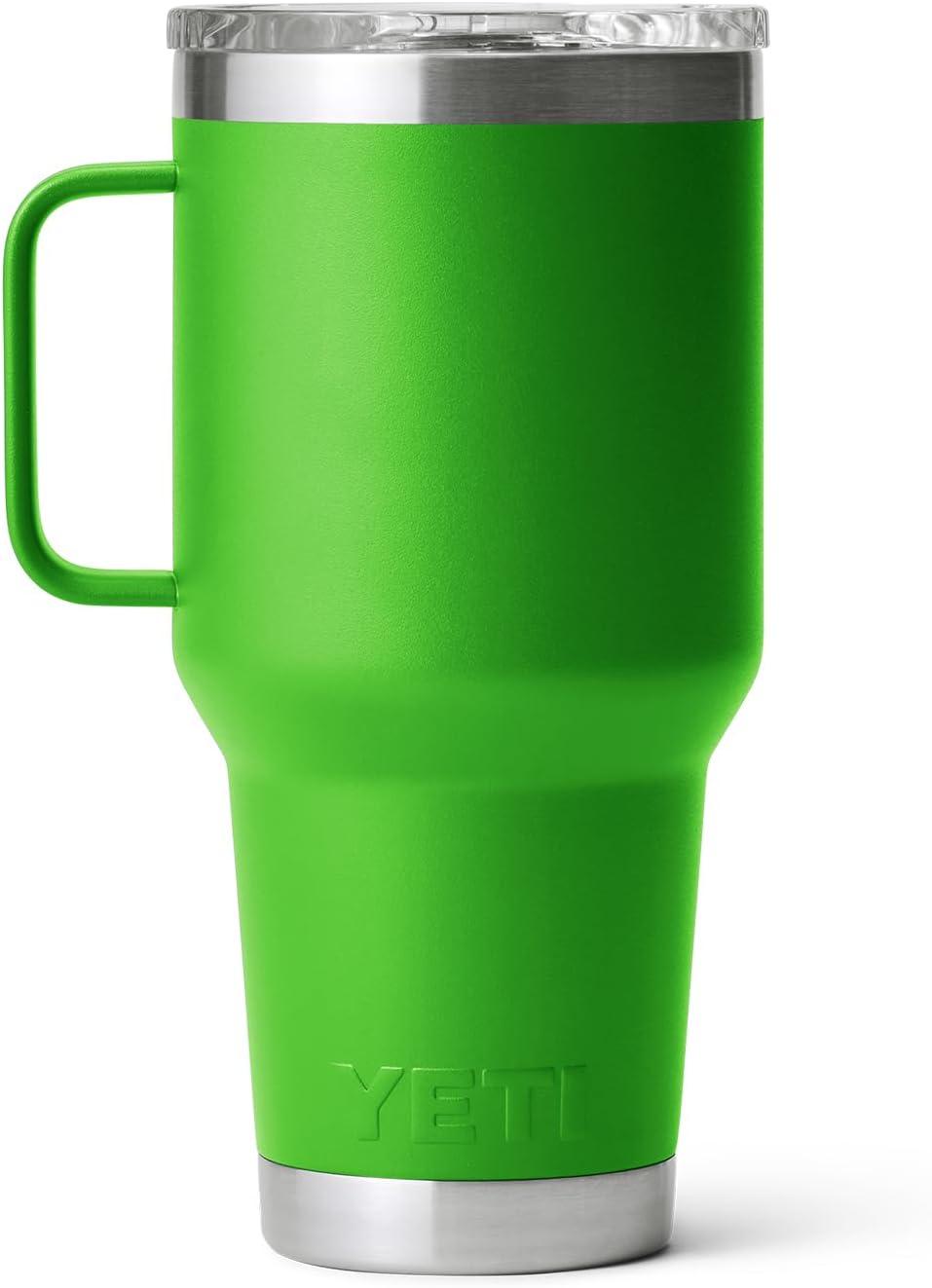 imageYETI Rambler 30 oz Travel Mug Stainless Steel Vacuum Insulated with Stronghold LidCanopy Green