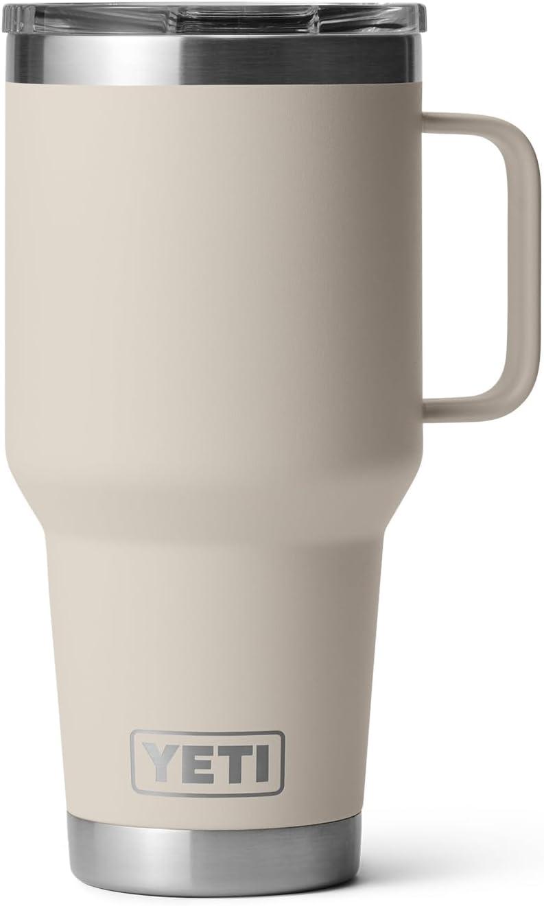imageYETI Rambler 30 oz Travel Mug Stainless Steel Vacuum Insulated with Stronghold LidCape Taupe