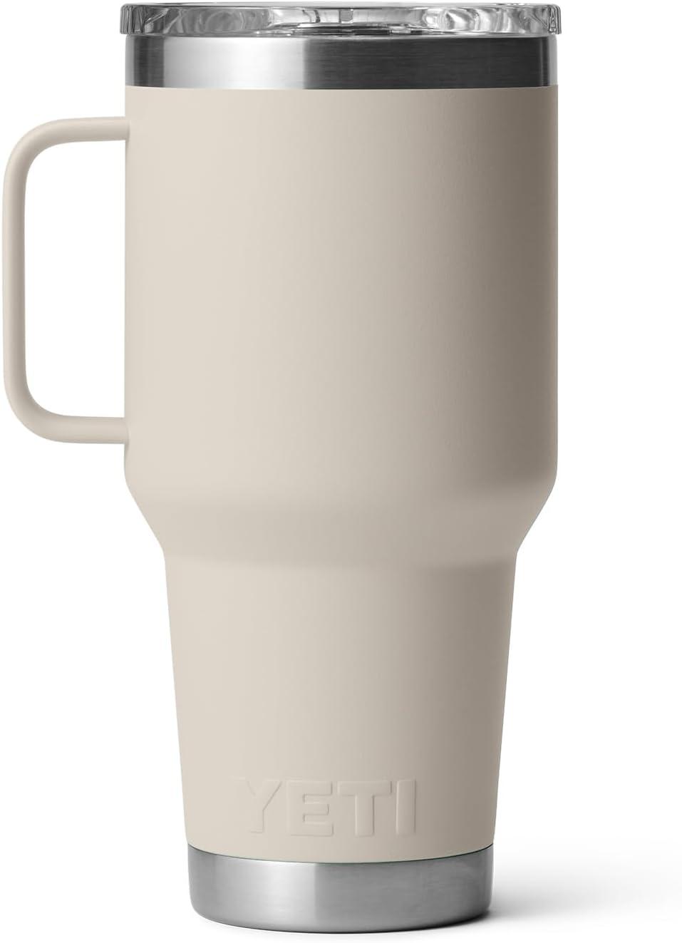 imageYETI Rambler 30 oz Travel Mug Stainless Steel Vacuum Insulated with Stronghold LidCape Taupe