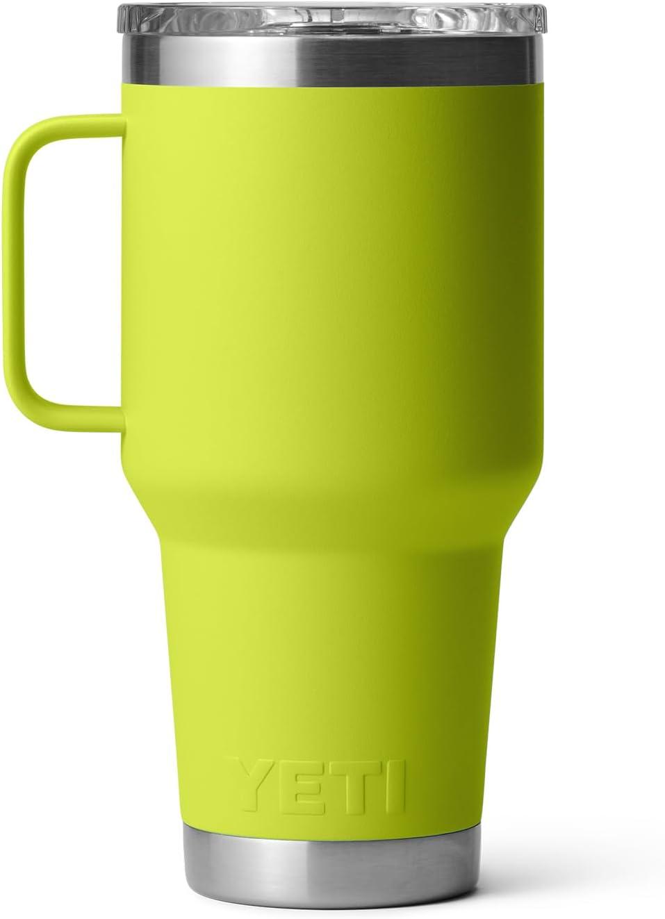 imageYETI Rambler 30 oz Travel Mug Stainless Steel Vacuum Insulated with Stronghold LidChartreuse