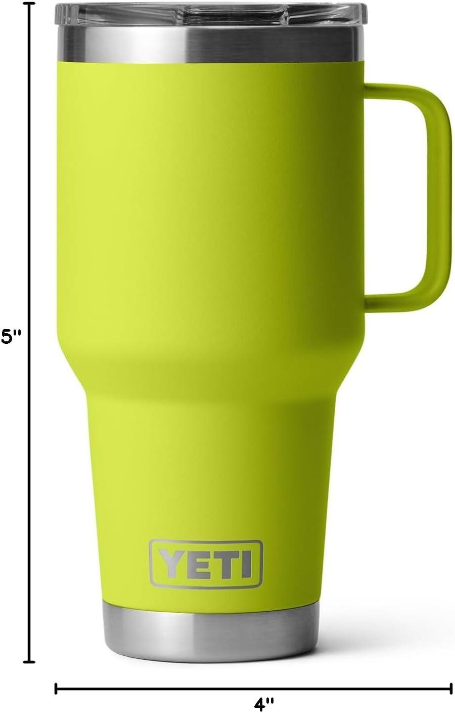imageYETI Rambler 30 oz Travel Mug Stainless Steel Vacuum Insulated with Stronghold LidChartreuse