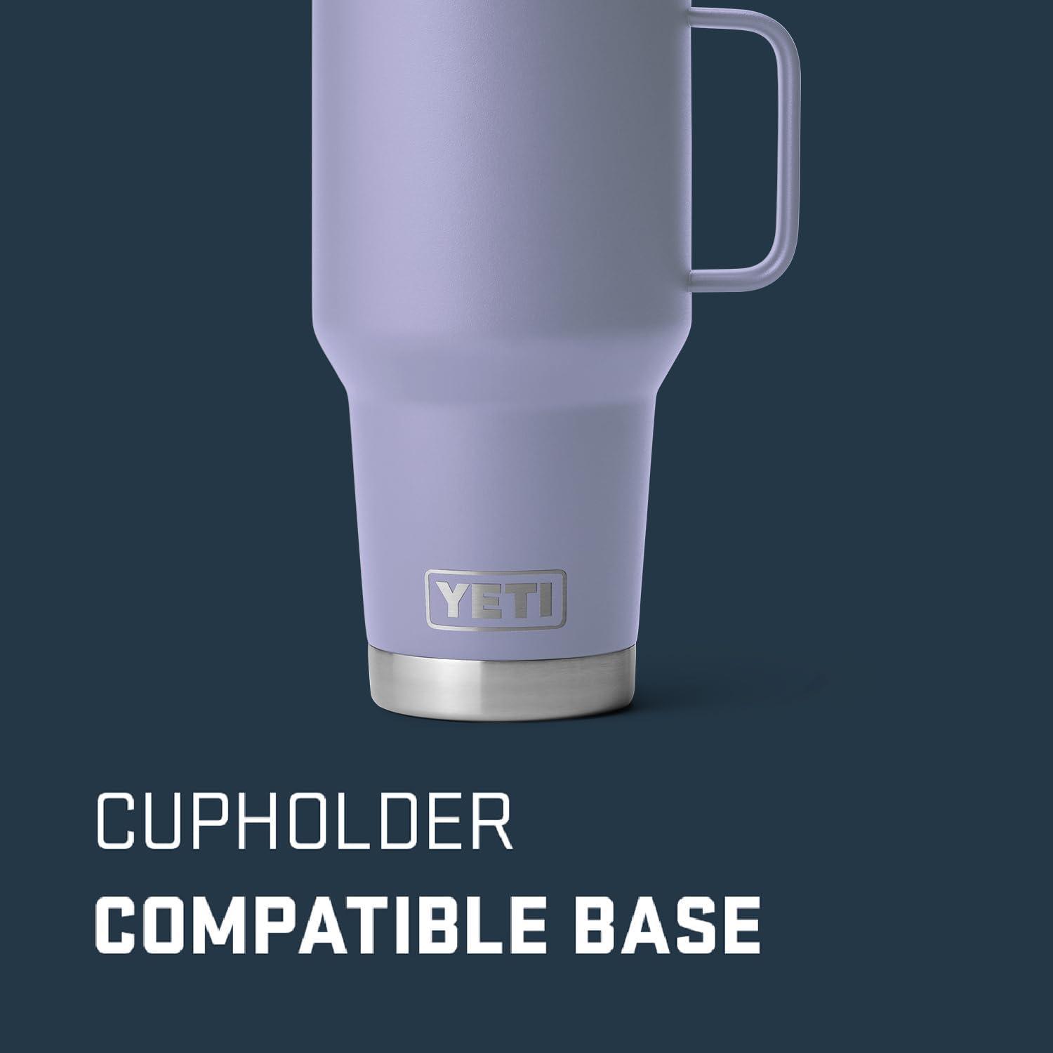 imageYETI Rambler 30 oz Travel Mug Stainless Steel Vacuum Insulated with Stronghold LidCosmic Lilac