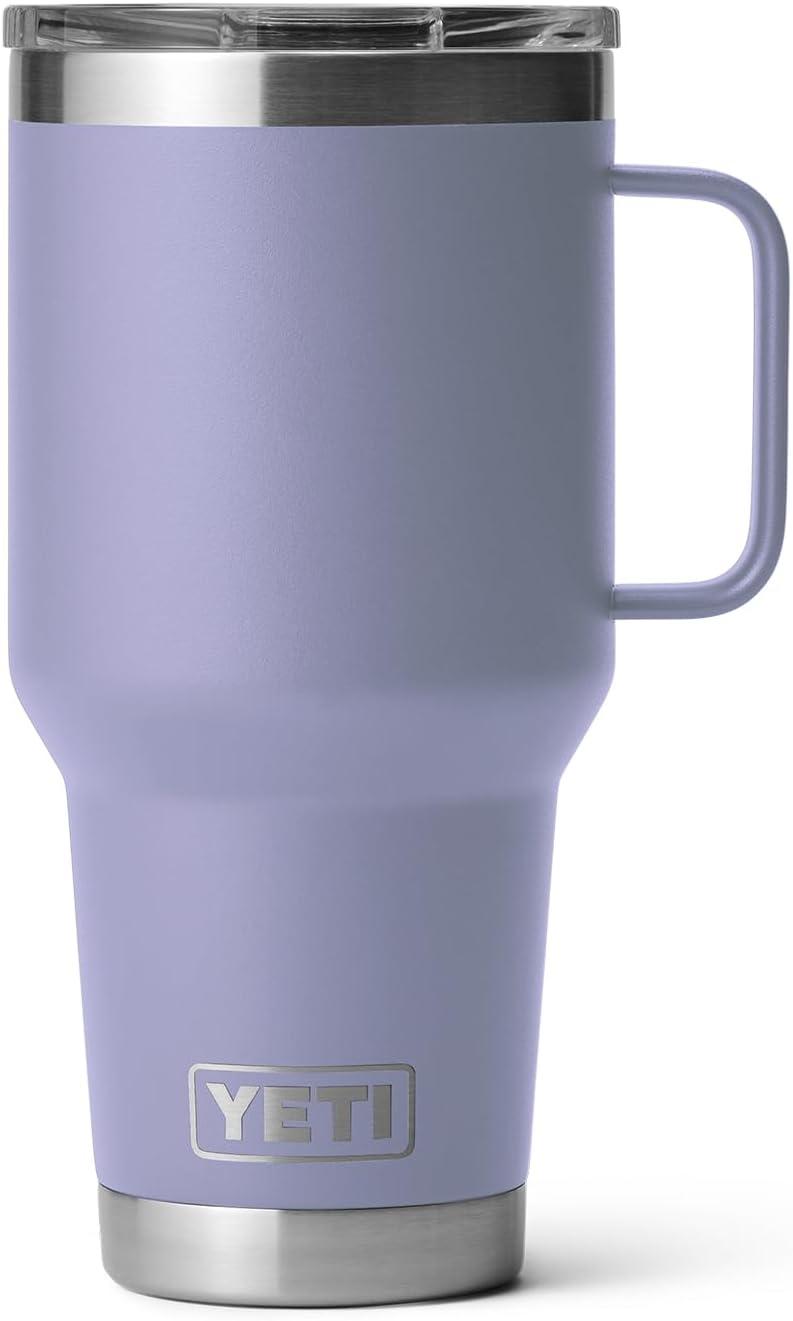 imageYETI Rambler 30 oz Travel Mug Stainless Steel Vacuum Insulated with Stronghold LidCosmic Lilac