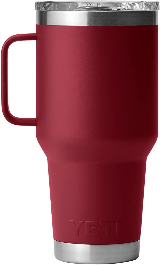 imageYETI Rambler 30 oz Travel Mug Stainless Steel Vacuum Insulated with Stronghold LidHarvest Red