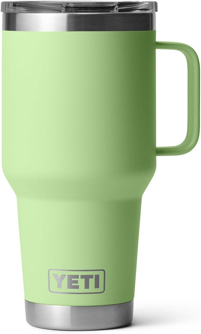 imageYETI Rambler 30 oz Travel Mug Stainless Steel Vacuum Insulated with Stronghold LidKey Lime