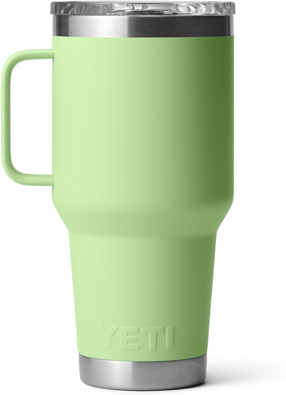 imageYETI Rambler 30 oz Travel Mug Stainless Steel Vacuum Insulated with Stronghold LidKey Lime