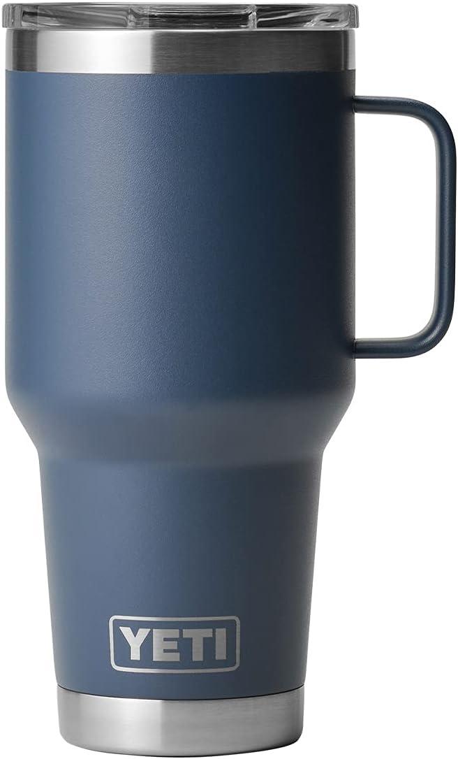 imageYETI Rambler 30 oz Travel Mug Stainless Steel Vacuum Insulated with Stronghold LidNavy