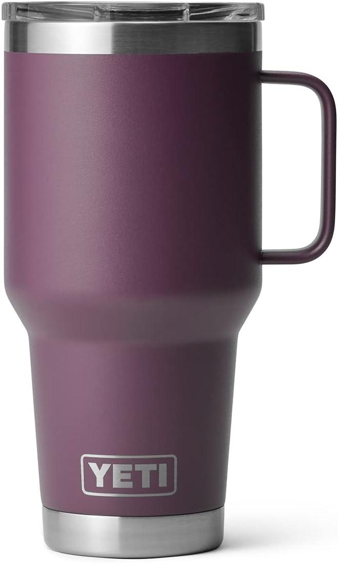 imageYETI Rambler 30 oz Travel Mug Stainless Steel Vacuum Insulated with Stronghold LidNordic Purple