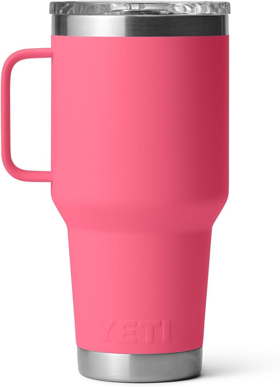 imageYETI Rambler 30 oz Travel Mug Stainless Steel Vacuum Insulated with Stronghold LidTropical Pink