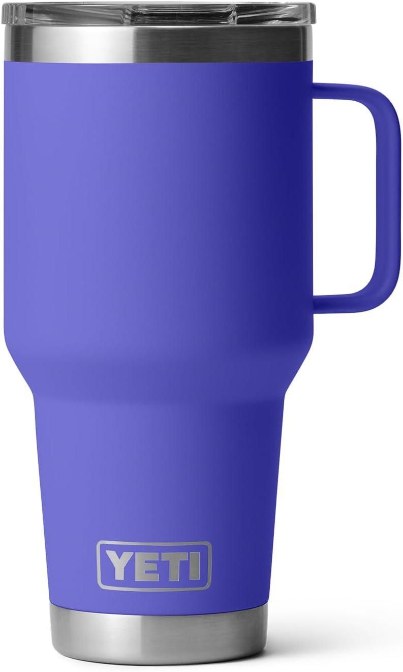 imageYETI Rambler 30 oz Travel Mug Stainless Steel Vacuum Insulated with Stronghold LidUltramarine Violet