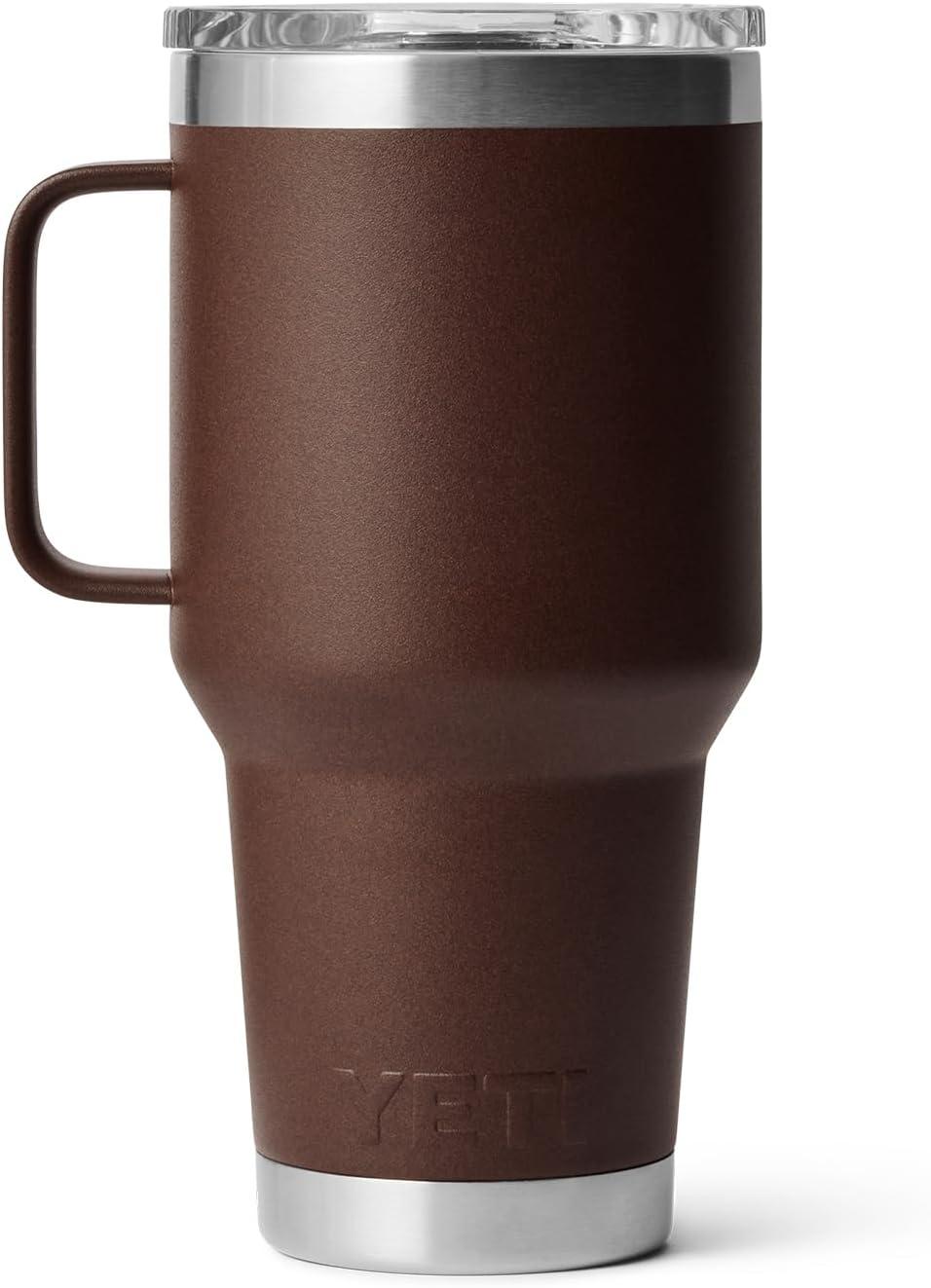 imageYETI Rambler 30 oz Travel Mug Stainless Steel Vacuum Insulated with Stronghold LidWetlands Brown