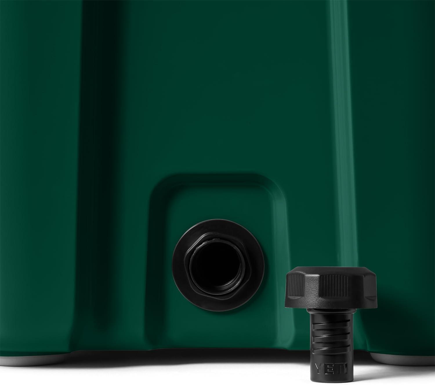 imageYETI Roadie 24 20 Hard Cooler with DoubleDuty Shoulder Strap and Drain PlugBlack Forest Green