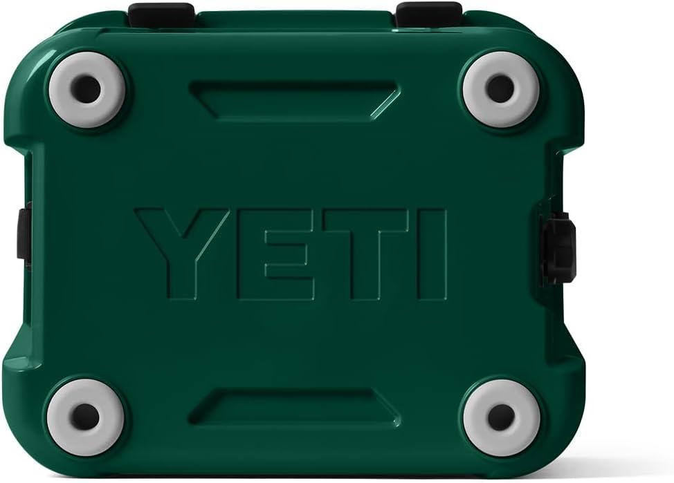 imageYETI Roadie 24 20 Hard Cooler with DoubleDuty Shoulder Strap and Drain PlugBlack Forest Green