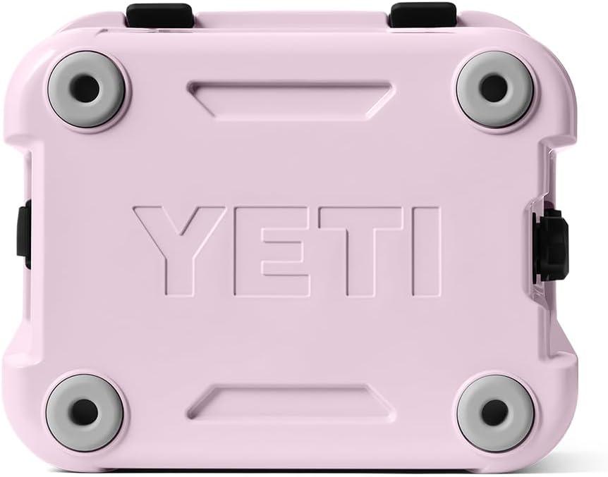 imageYETI Roadie 24 20 Hard Cooler with DoubleDuty Shoulder Strap and Drain PlugCherry Blossom
