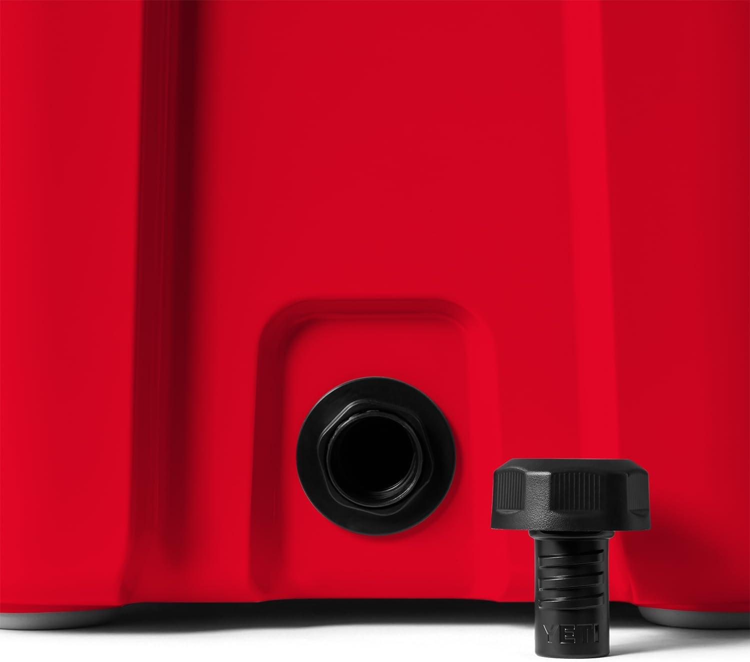 imageYETI Roadie 24 20 Hard Cooler with DoubleDuty Shoulder Strap and Drain PlugRescue Red