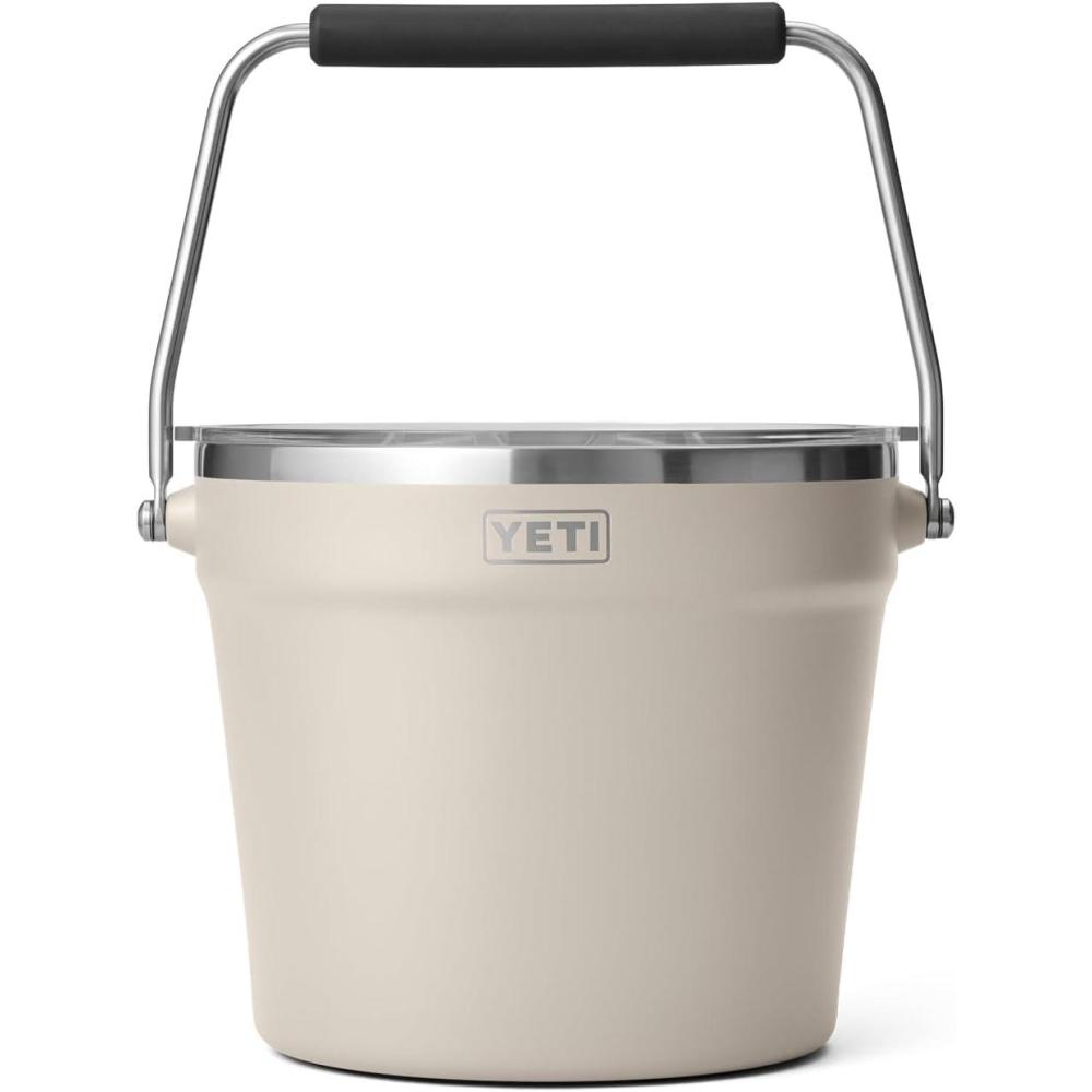 imageYETI BeverageIce Bucket Holds 6 Longnecks or 3 Bottles of WineCape Taupe
