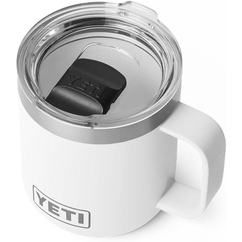imageYETI Rambler 10 oz Ceramic Lined Stackable Mug Vacuum Insulated Stainless Steel with MagSlider Lid Tropical PinkWhite