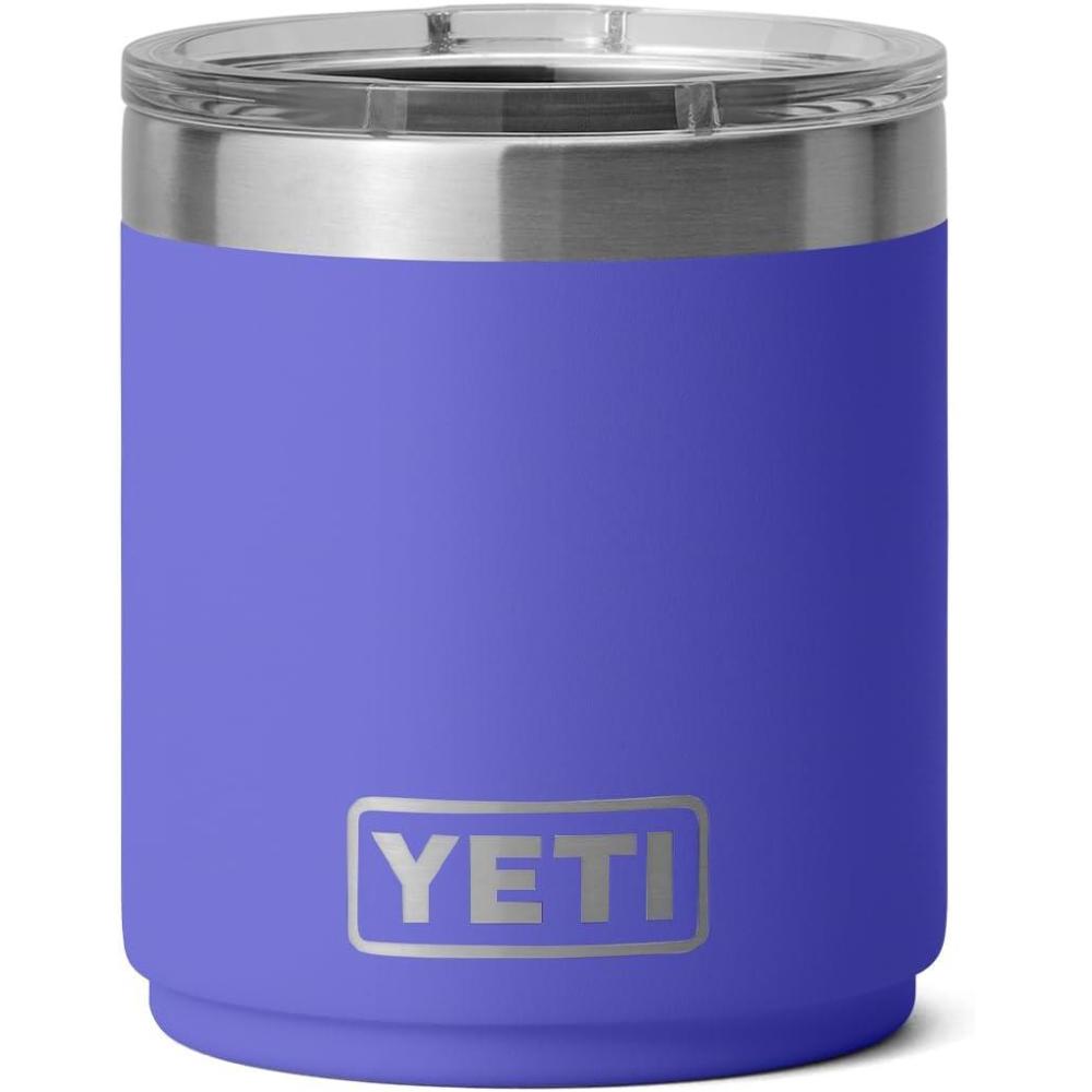 imageYETI Rambler 10 oz Stackable Lowball 20 Vacuum Insulated Stainless Steel with MagSlider Lid Black StoneUltramarine Violet