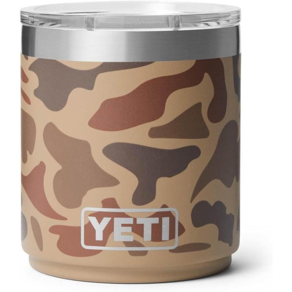 imageYETI Rambler 10 oz Stackable Lowball 20 Vacuum Insulated Stainless Steel with MagSlider Lid Black StoneWetlands Camo