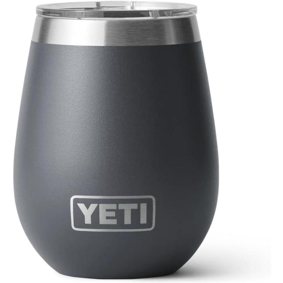 imageYETI Rambler 10 oz Wine Tumbler Vacuum Insulated Stainless Steel with MagSlider Lid SeafoamCharcoal