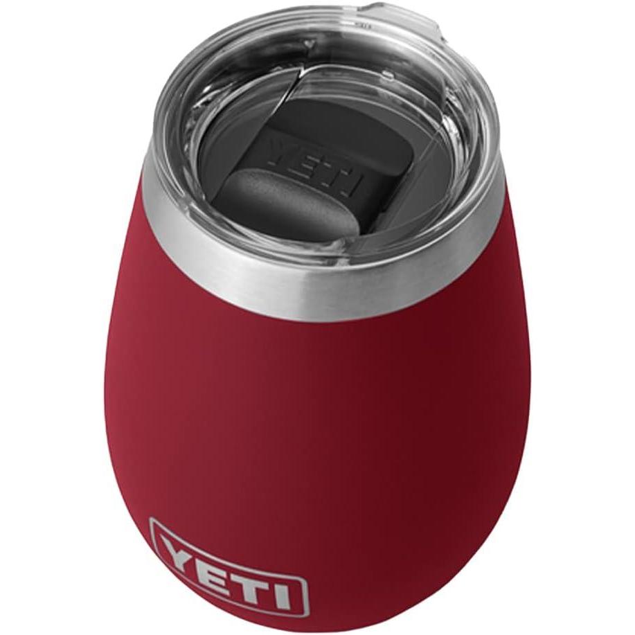 imageYETI Rambler 10 oz Wine Tumbler Vacuum Insulated Stainless Steel with MagSlider Lid SeafoamHarvest Red
