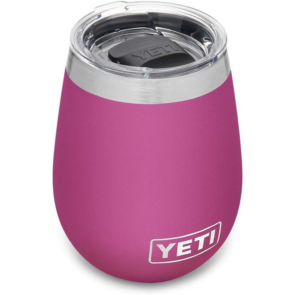 imageYETI Rambler 10 oz Wine Tumbler Vacuum Insulated Stainless Steel with MagSlider Lid SeafoamPrickly Pear
