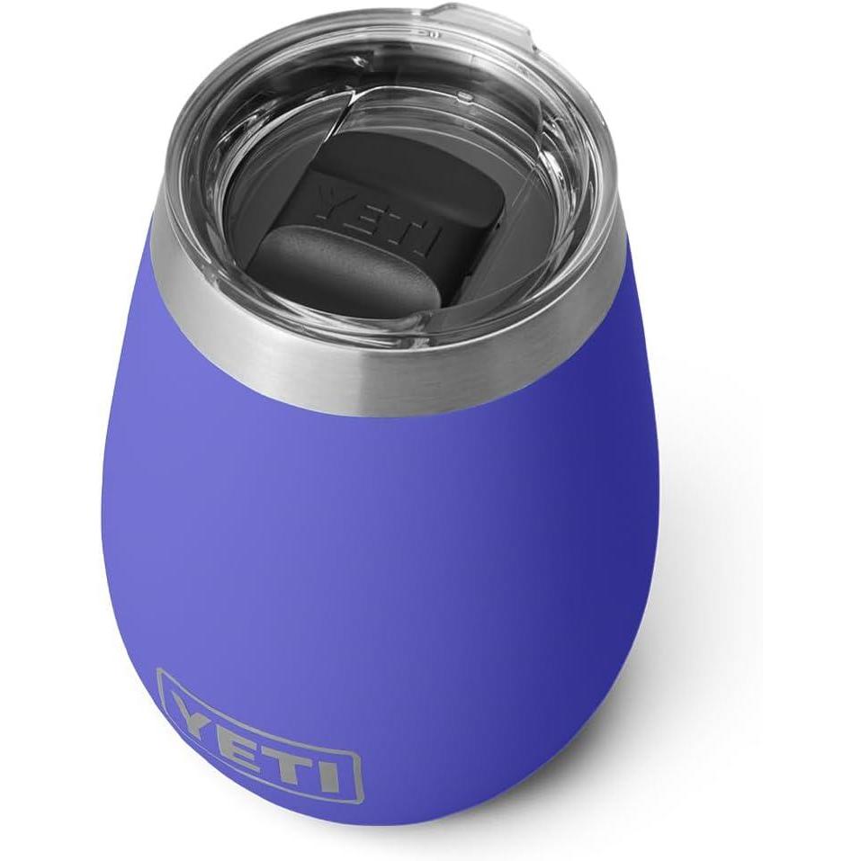 imageYETI Rambler 10 oz Wine Tumbler Vacuum Insulated Stainless Steel with MagSlider Lid SeafoamUltramarine Violet