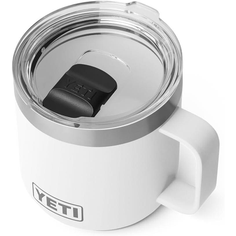 imageYETI Rambler 14 oz Ceramic Lined Stackable Mug Vacuum Insulated Stainless Steel with MagSlider Lid SeafoamWhite